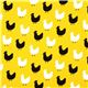 yellow Robert Kaufman fabric Menagerie with chicken 2