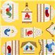 yellow bird cage designer fabric from the USA 1