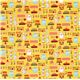 yellow cake fabric sugar milk flour par Robert Kaufman 2