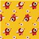 yellow deer Kokka oxford cloth fabric kawaii Japan 1