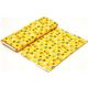 gelber Designer Stoff mit Schul Eulen bravo A+ 3