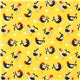 yellow fabric with chicken rooster egg Robert Kaufman 2