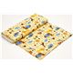 yellow fabric with circus animals locomotive Robert Kaufman 3