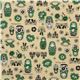 yellow matryoshka dolls Kokka fabric Japan babushka 2