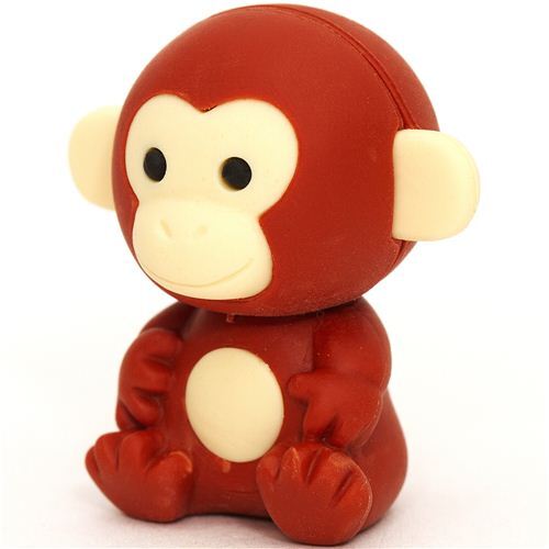brown monkey eraser by Iwako from Japan Animal Eraser Eraser