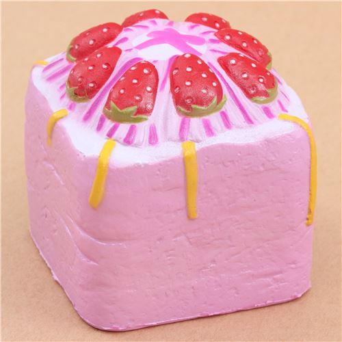 cute purple strawberry cream cake Vlampo squishy kawaii - modeS4u