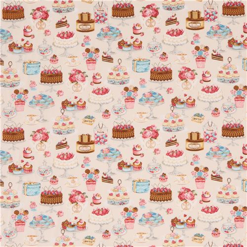  light cream fabric colorful dessert treat from Japan 3