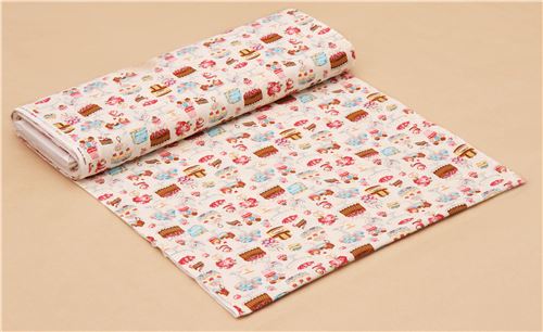 light cream fabric colorful dessert treat from Japan 4