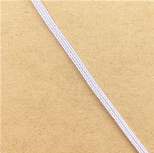 0.3cm wide elastic in white - modeS4u