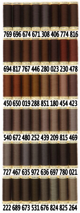 Sewing thread nougat brown 1000m