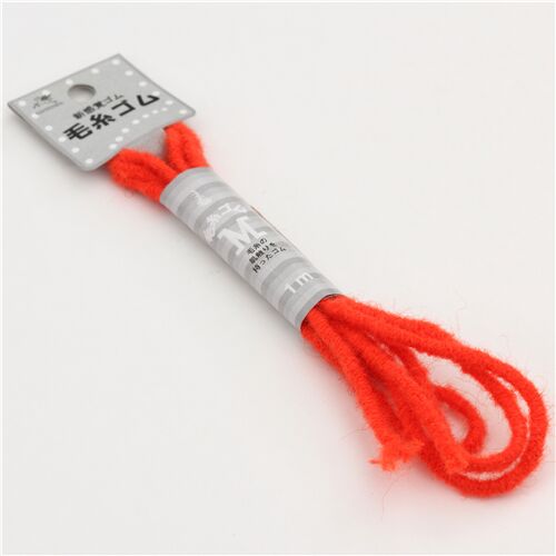 Fil de laine lastique 1 m orange, import du Japon 2