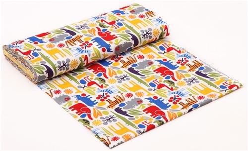 2-D Zoo zoo tissu s�rie animaux Alexander Henry new primary 3