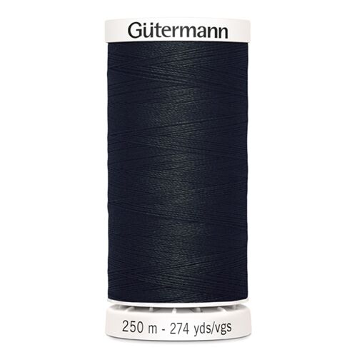 Hilo Coselotodo de 250m de Gutermann negro nmero 000
