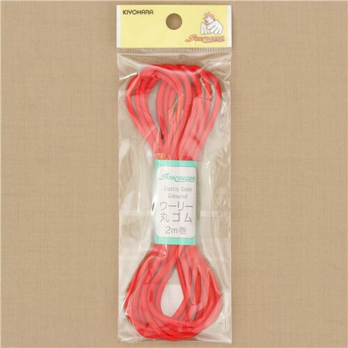 2m elastic cord in red from Japan 4