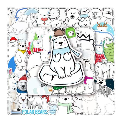 12 Pack: Polar Bear Dimensional Stickers by Recollections™ 