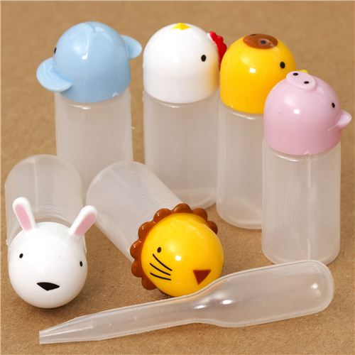 6 animal mini sauce container for Bento Box modeS4u