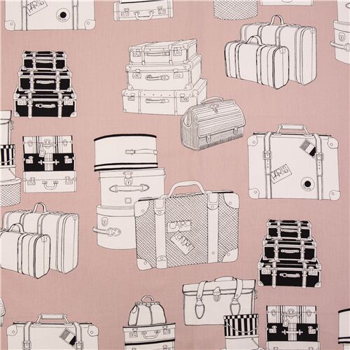 Maletas de tela USA bolsos de viaje rosa rubor Fabric by Alexander Henry -  modesS4u