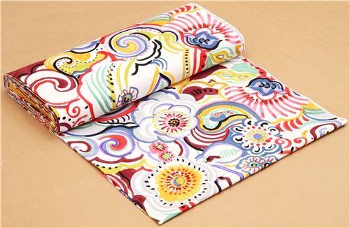 Alexander Henry big flower fabric Talavera Swirl 3