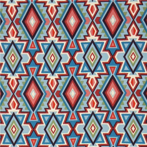 Alexander Henry Brown Aztec Pattern Fabric Modes4u