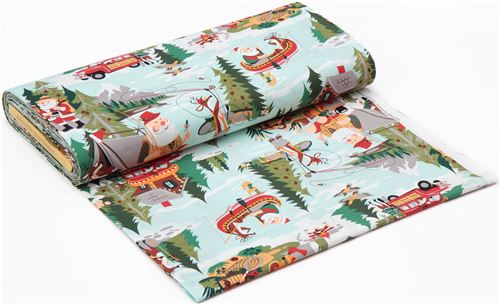 Alexander Henry fabric Christmas Santa at Sugar Mountain 3