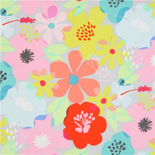 Alexander Henry fabric with big colorful flowers Fabric