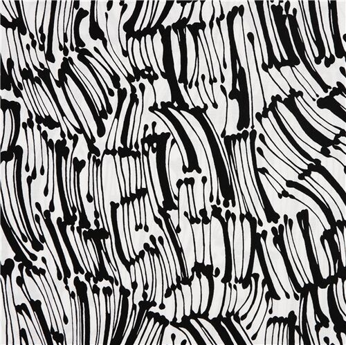 Black and White in Crowd Faces Print Pure Cotton Fabric From Alexander  Henryby the Yard 