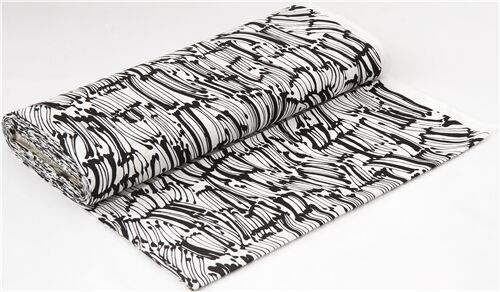 Black and White in Crowd Faces Print Pure Cotton Fabric From Alexander  Henryby the Yard 