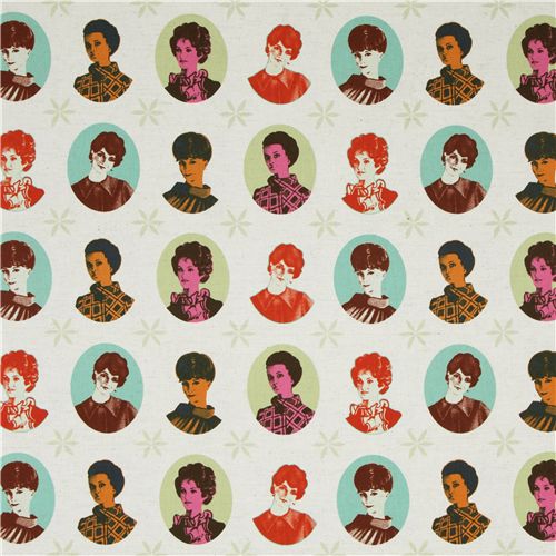 Audrey Hepburn canvas designer fabric by Melody Miller 2