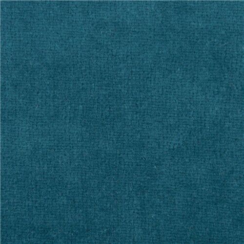 Avalana Velour solid teal knit fabric by Stof Fabrics - modeS4u