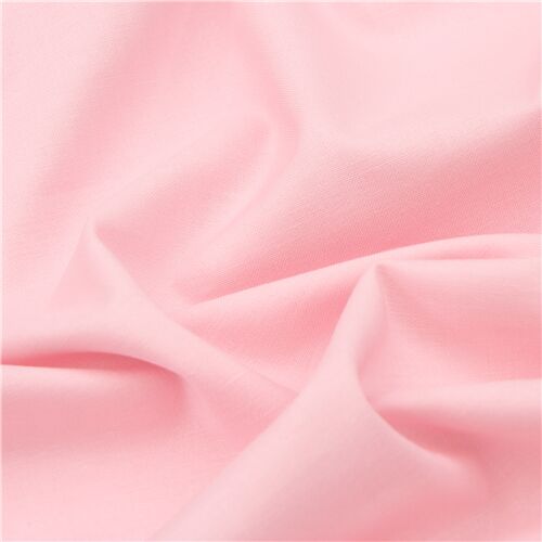Remnant (12 x 112 cm) - Baby Pink solid Kona fabric Robert Kaufman USA -  modeS4u