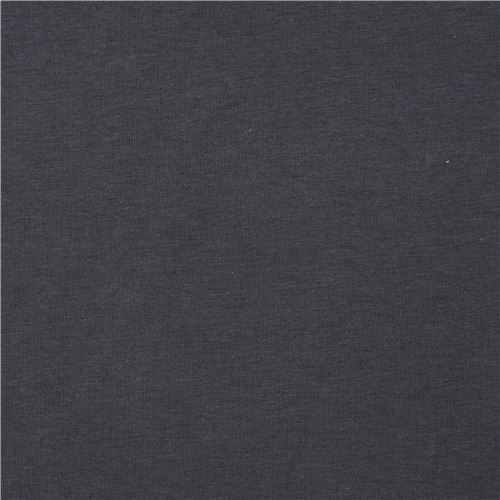 Birch solid dark grey jersey knit organic fabric by Birch Fabrics modeS4u