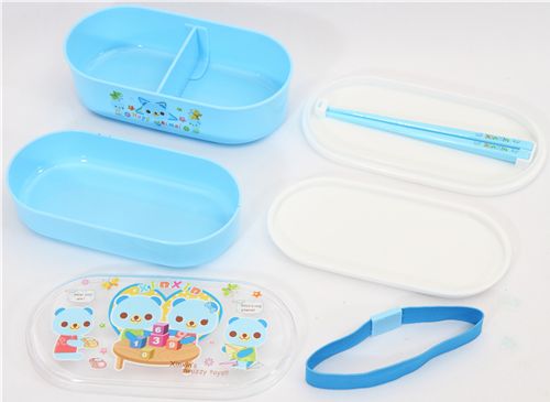 Blue Bento Box Bear Family kawaii lunch box - Bento Box - Bento Boxes ...