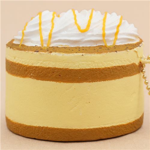 Cafe de N cute brown orange-yellow tiramisu squishy charm kawaii 5