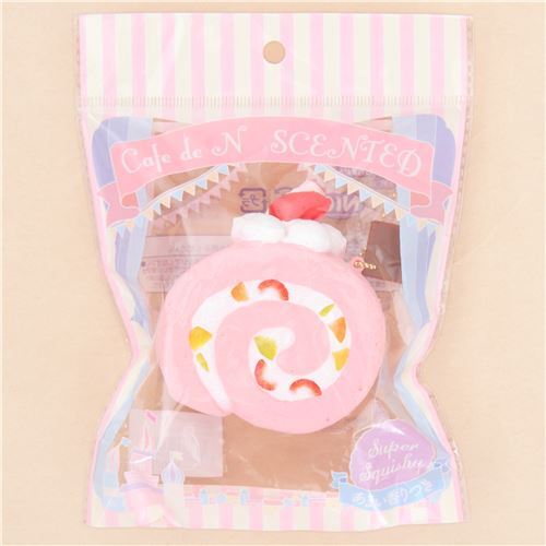 Cafe De N Scented Pink Roll Cake Food Squishy Modes4u