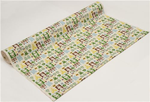 Canvas Fairy Tale Fabric with Frog King by Kokka 3