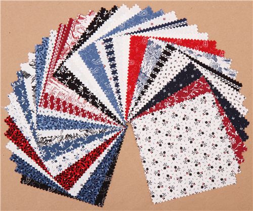 Charm Pack fabric bundle Classic Minis flower Robert Kaufman 2