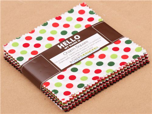 Charm Pack fabric bundle Holiday Glitz Gold Robert Kaufman 1