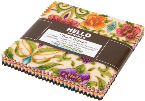 Charm Pack fabric bundle pattern flower Garden Colorstory Robert Kaufman 1
