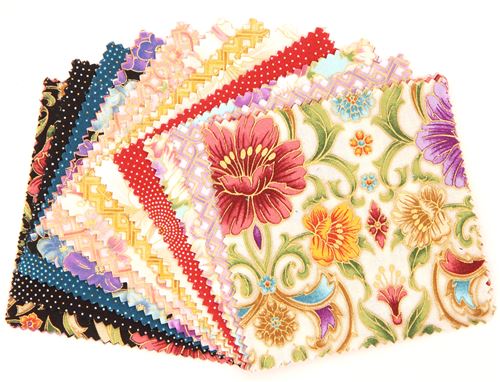 Charm Pack fabric bundle pattern flower Garden Colorstory Robert Kaufman 2