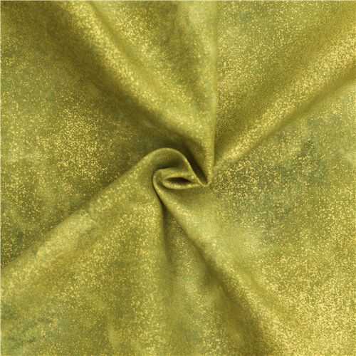 Tissu de Nol chartreuse olive et or scintillant par Timeless Treasures Tissu
