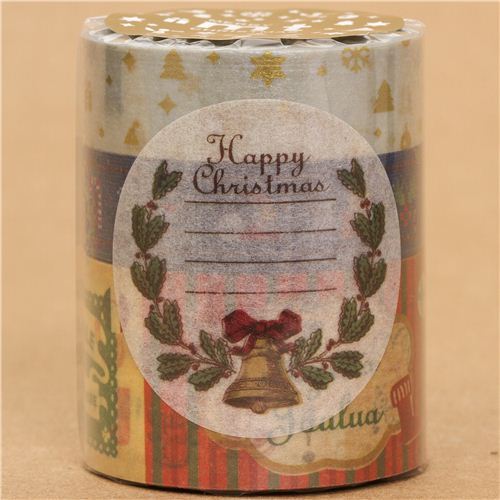 Set 3 uds. cinta adhesiva decor. Navidad árbol estrellas mt 5