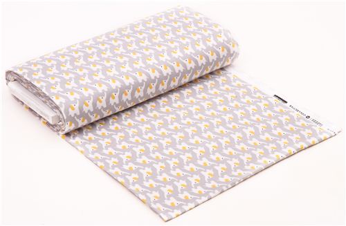 Cloud 9 elephant grey organic flannel fabric Fanfare 3