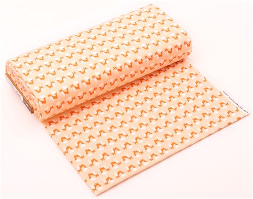 Cloud 9 fox forest animal organic flannel fabric Fanfare 3
