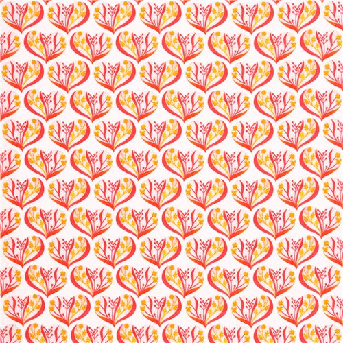 Cloud 9 pink hearts organic fabric Alegria 2