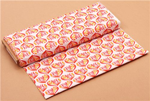 Cloud 9 pink hearts organic fabric Alegria 3