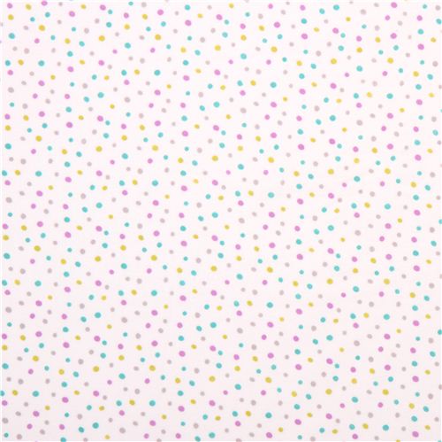 Cloud 9 wei�er Punkt Bio-Flanellstoff Fanfare Confetti 2