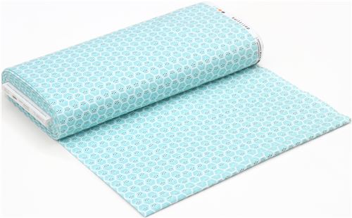Cloud 9 white organic owl flannel fabric 3