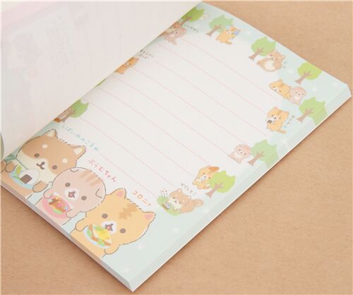 Libreta japonesa con gatos Corocoro Coronya y comida de San-X  4