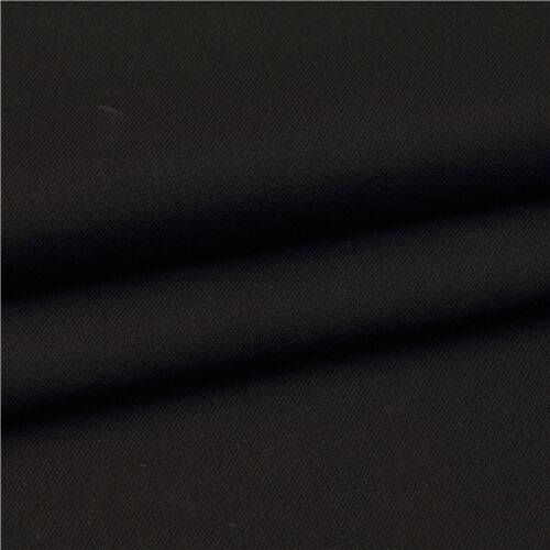 Remnant (36 x 106 cm) - Cosmo solid black cotton sheeting fabric - modeS4u