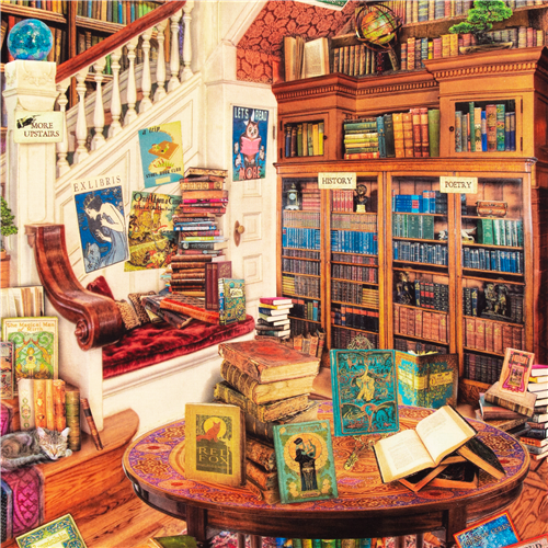 Comodo armadio libreria casa angolo lettura tessuto USA cotone